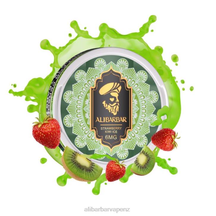 Alibarbar Vape NZ Strawberry Kiwi Ice - Alibarbar Nicotine Pouches P0JB91