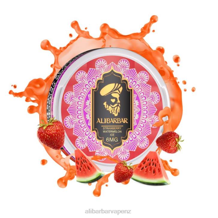 Alibarbar Vape Wellington Strawberry Watermelon Ice - Alibarbar Nicotine Pouches P0JB93